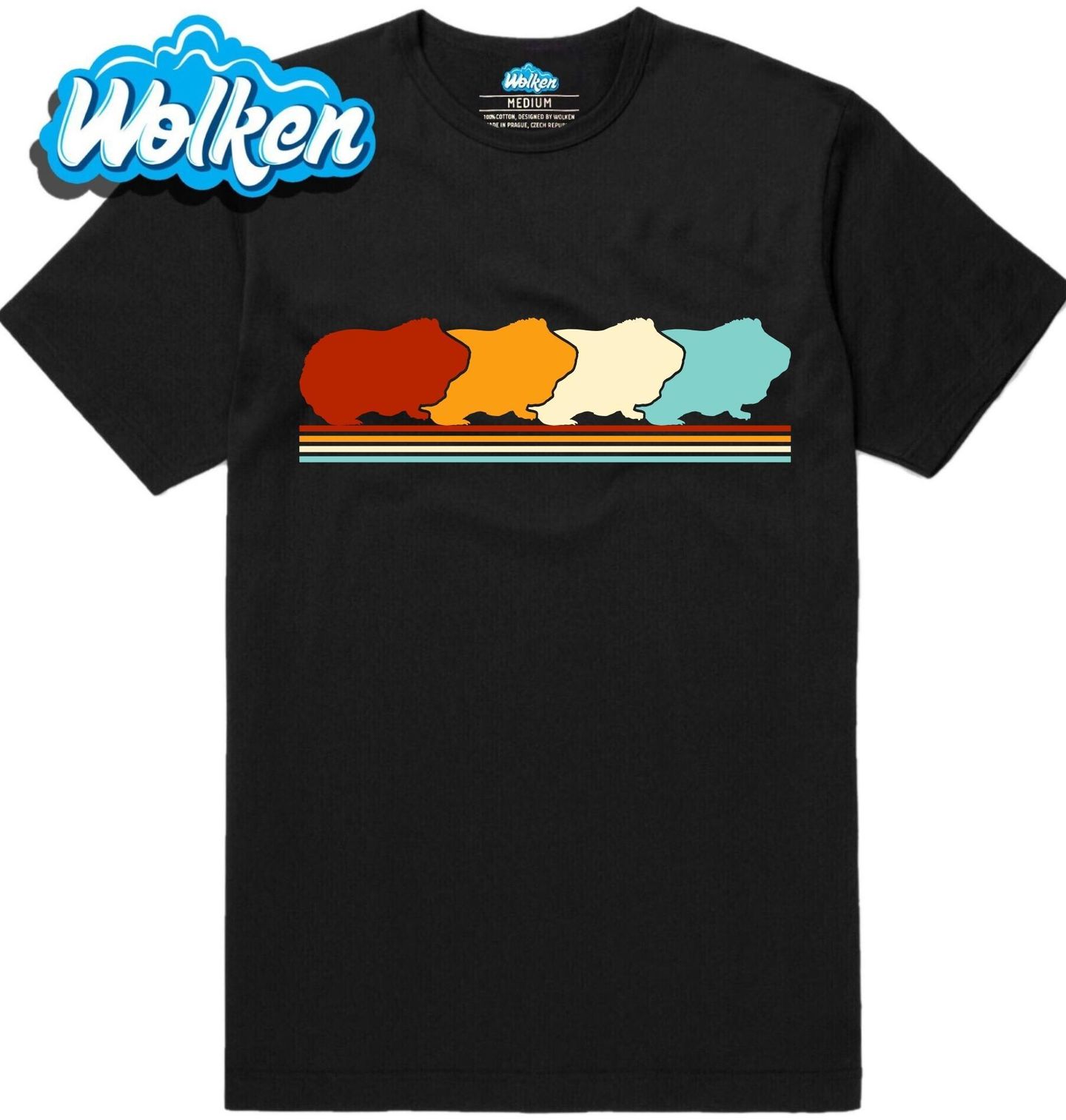 Pánské tričko Retro Morče v Řadě.jpg