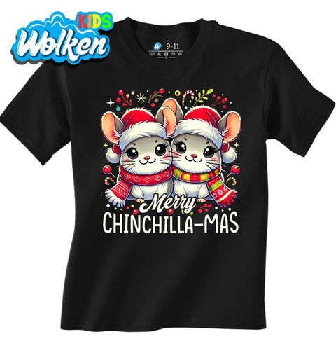 Obrázek produktu Dětské tričko Vánoční Činčila Merry Chinchilla-mas