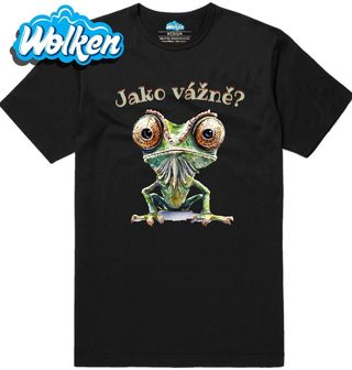 Pánské tričko Překvapený Chameleon Jako vážně.jpg