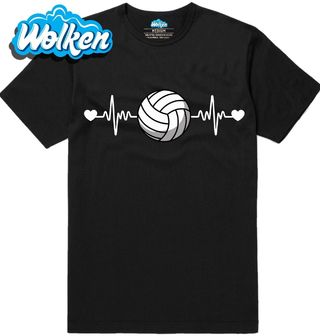 Pánské tričko Kardiogram lásky a Volejbalový Míč.jpg
