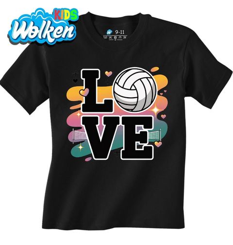 Obrázek produktu Dětské tričko Láska k Volejbalu Love Volleyball