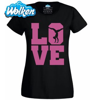 Dámské tričko Láska ke Gymnastice LOVE.jpg