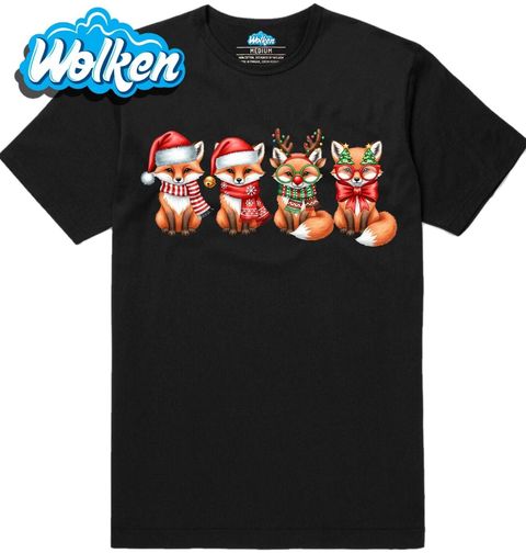 Obrázek produktu Pánské tričko Vánoční Lišky