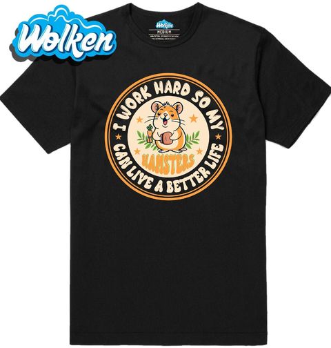 Obrázek produktu Pánské tričko Tvrdě pracuji, aby se mým křečkům žilo lépe