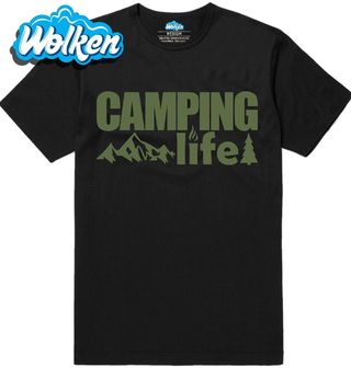 Pánské tričko Život Kempaře Camping life.jpg
