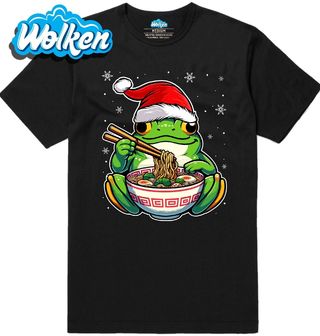 Pánské tričko Vánoční Žába a Ramen.jpg