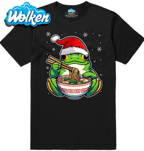 Obrázek produktu Pánské tričko Vánoční Žába a Ramen