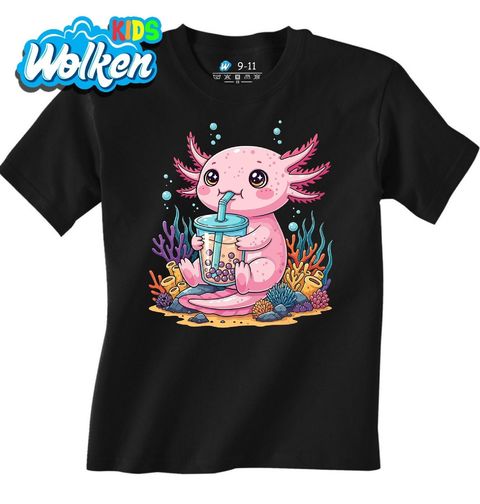 Obrázek produktu Dětské tričko Podmořský Axolotl s Bubble Tea