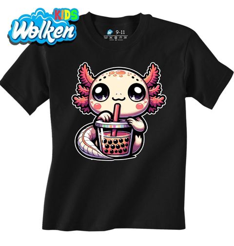 Obrázek produktu Dětské tričko Roztomilý Axolotl s Bubble Tea