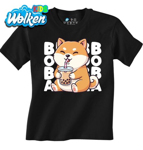 Obrázek produktu Dětské tričko Shiba-Inu s Bubble Tea BOBA