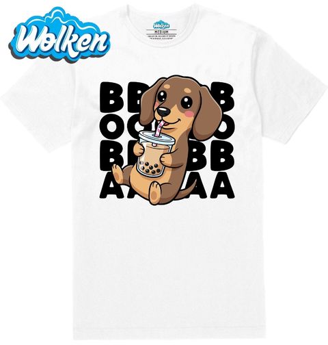 Obrázek produktu Pánské tričko Jezevčík s Bubble Tea BOBA