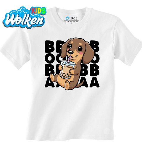 Obrázek produktu Dětské tričko Jezevčík s Bubble Tea BOBA