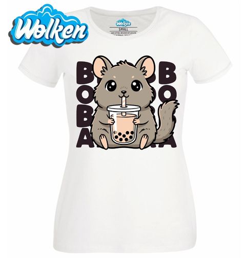 Obrázek produktu Dámské tričko Činčila s Bubble Tea BOBA
