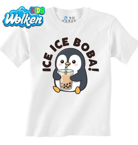 Obrázek produktu Dětské tričko Tučňák s Bubble Tea Ice Ice Boba! BOBA