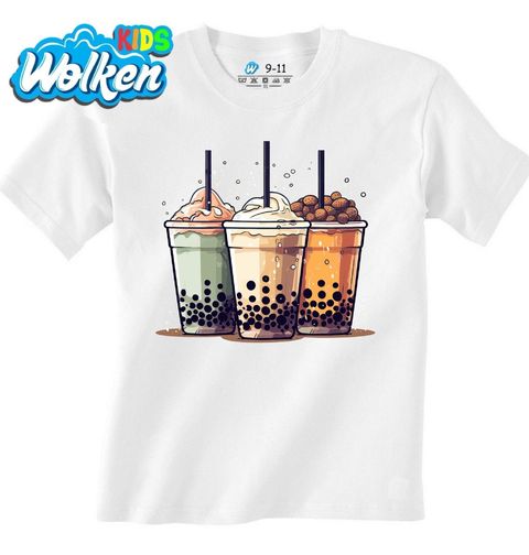 Obrázek produktu Dětské tričko Mléčné Bubble Tea s Tapioka Kuličkami
