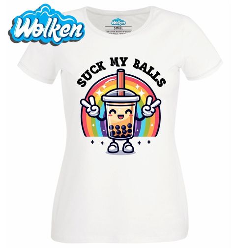 Obrázek produktu Dámské tričko Bubble Tea Suck My Balls