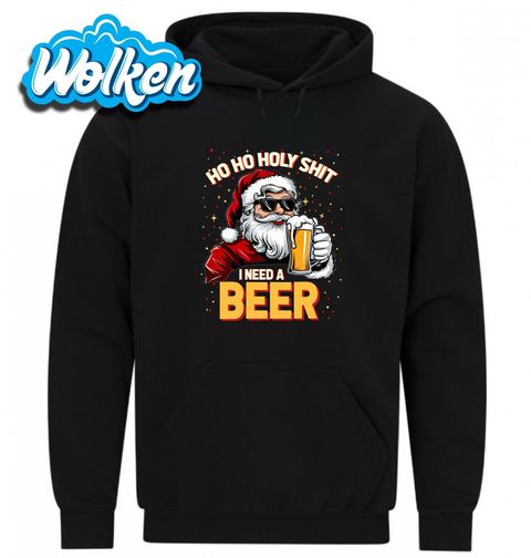 Obrázek produktu Pánská mikina Ho Ho Holy Shit! Potřebuju Pivo