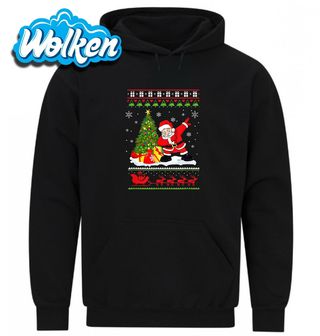 Mikina Vánoční Dabující Santa u Stromečku.jpg
