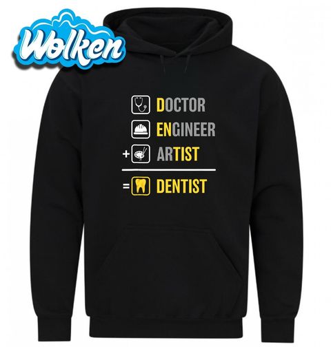 Obrázek produktu Pánská mikina Zubař = Doktor + Inženýr + Umělec