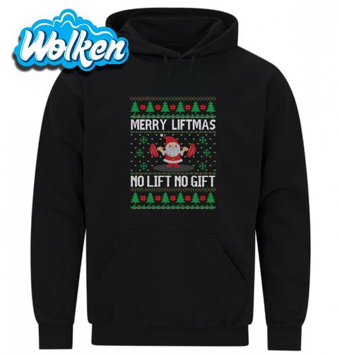 Obrázek produktu Pánská mikina Vánoční Santa v Posilovně Merry Liftmas