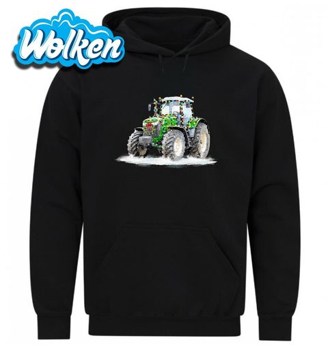 Obrázek produktu Pánská mikina Vánoční Traktor ve Sněhu