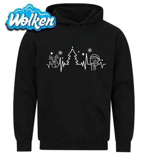 Obrázek produktu Pánská mikina Kardiogram Vánoc