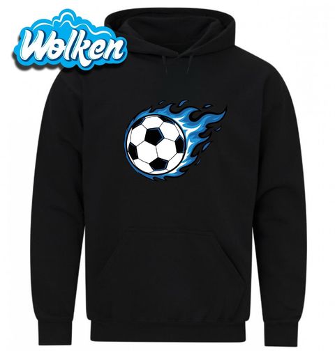 Obrázek produktu Pánská mikina Modrý Plamen Fotbalu