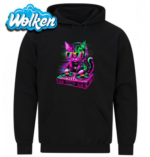 Obrázek produktu Pánská mikina Neonová DJ Kočka