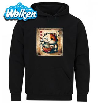 Mikina Retro Plakát Kočka a Horký Ramen.jpg