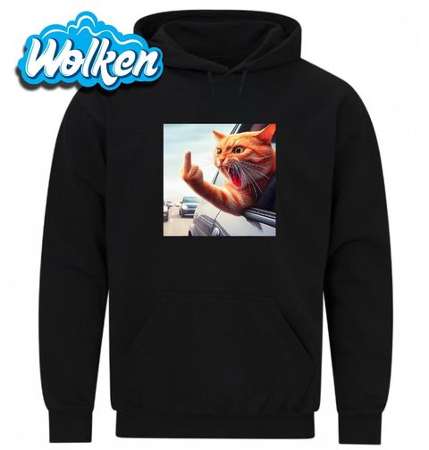 Obrázek produktu Pánská mikina Rozzuřená Kočka na Dálnici