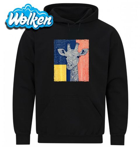 Obrázek produktu Pánská mikina Žirafa v barvách Afriky