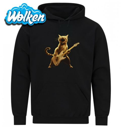 Obrázek produktu Pánská mikina Metalová Kočka s Kytarou