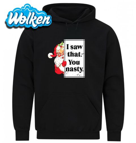 Obrázek produktu Pánská mikina Santa Viděl jsem to Ty zlobivče