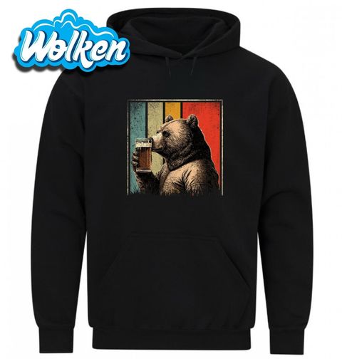 Obrázek produktu Pánská mikina Retro Medvěd s Pivem