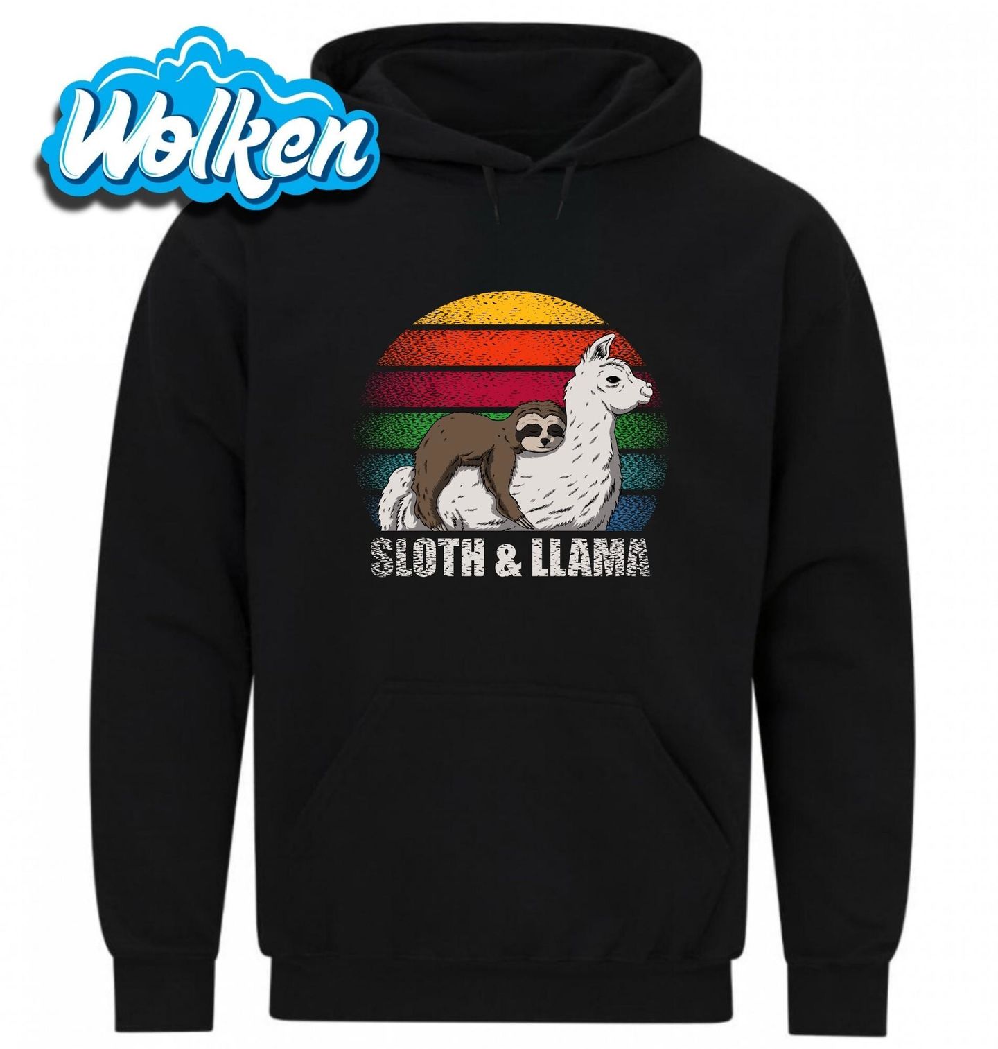 Mikina Spící Lenochod na Lamě Sloth & Llama.jpg