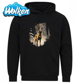 Mikina Belgický ovčák Malinois Strážce lesa.jpg