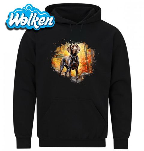 Obrázek produktu Pánská mikina Německý ohař krátkosrstý v Podzimním Lese