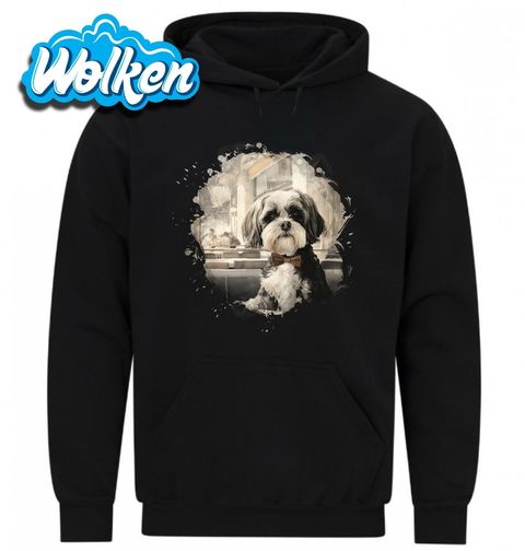 Obrázek produktu Pánská mikina Gentleman s Motýlkem Shih-tzu