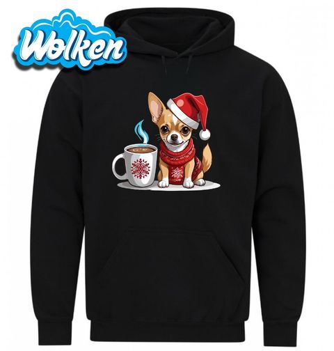 Obrázek produktu Pánská mikina Vánoční Čivava s Horkou Čokoládou