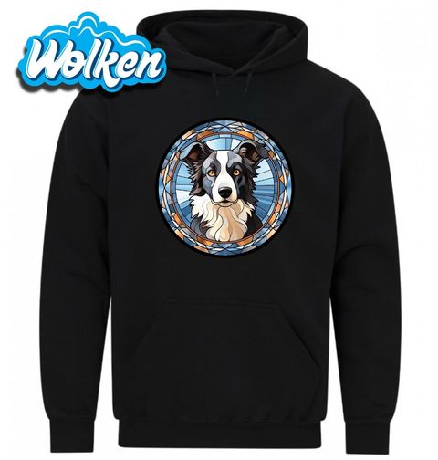 Obrázek produktu Pánská mikina Border kolie ve Vitráži Stained Glass