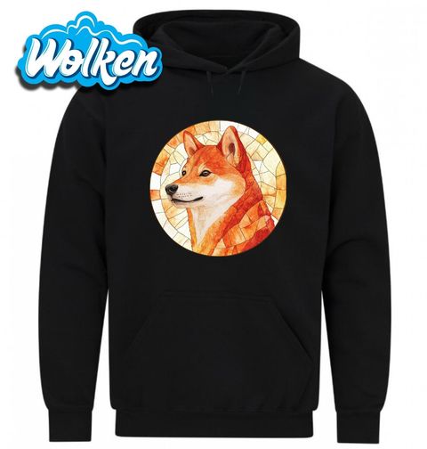 Obrázek produktu Pánská mikina Shiba-Inu ve Vitráži Stained Glass