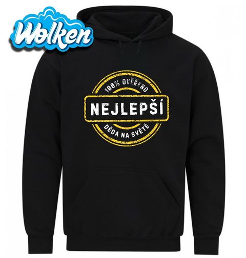 Obrázek produktu Pánská mikina Nejlepší děda na světě 100% Ověřeno