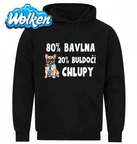 Obrázek produktu Pánská mikina 80 % Bavlna, 20 % Buldočí Chlupy