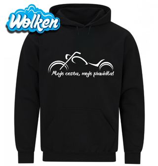 Mikina Motorkář Moje cesta, moje pravidla.jpg