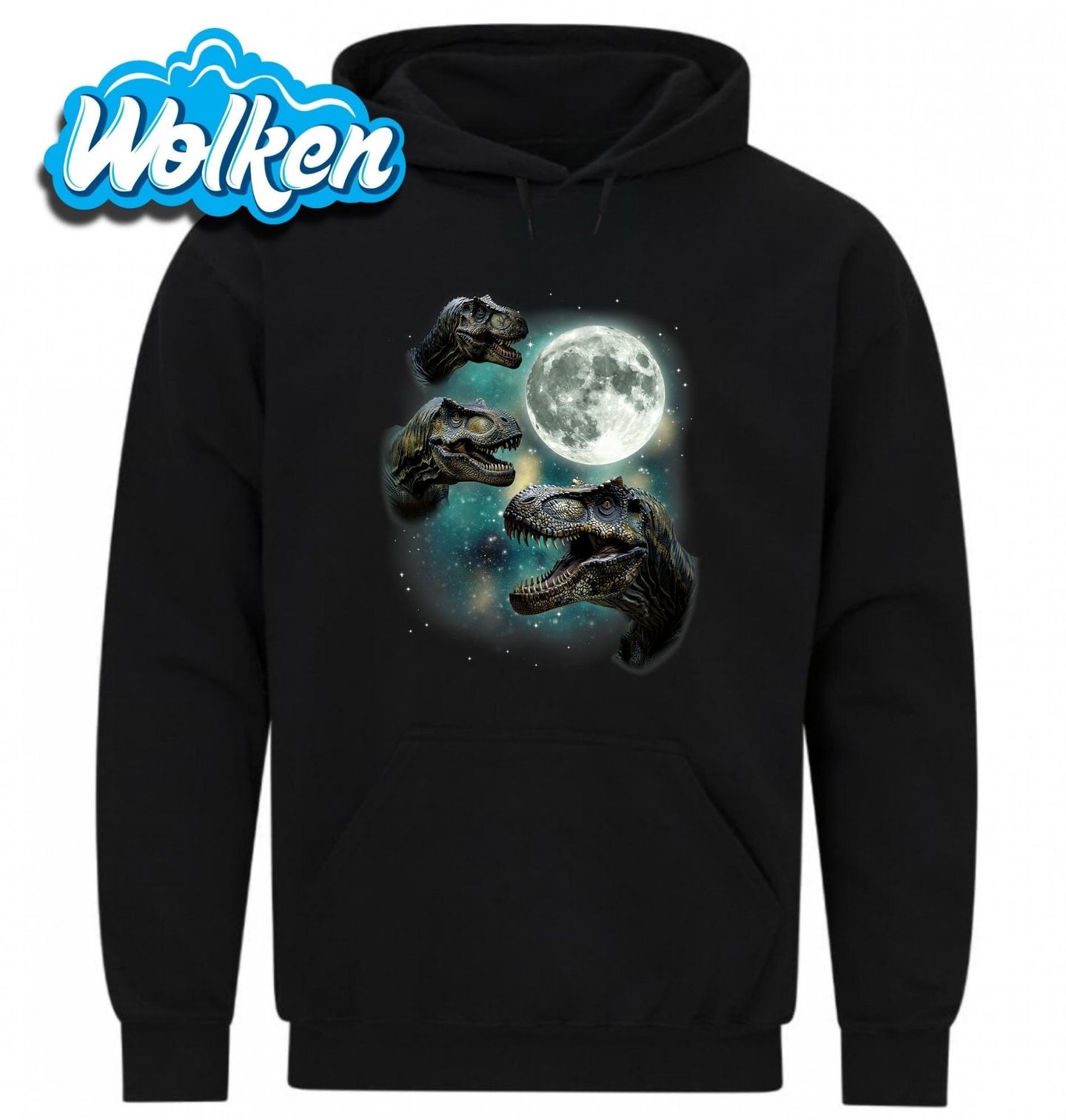 Mikina T-Rexové vyjící na Měsíc.jpg