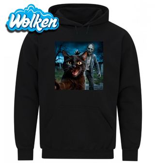 Mikina Kočka a Zombie Selfie ze Hřbitova.jpg