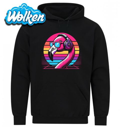 Obrázek produktu Pánská mikina Retro DJ Plameňák Vaporwave