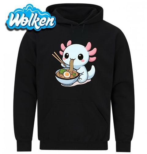Obrázek produktu Pánská mikina Hladový Axolotl s Ramenem
