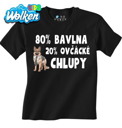 Obrázek produktu Dětské tričko 80 % Bavlna, 20 % Ovčácké Chlupy