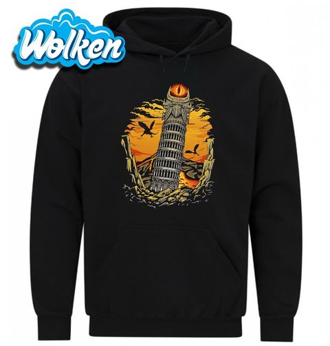 Obrázek produktu Pánská mikina Šikmá Věž a Oko Saurona